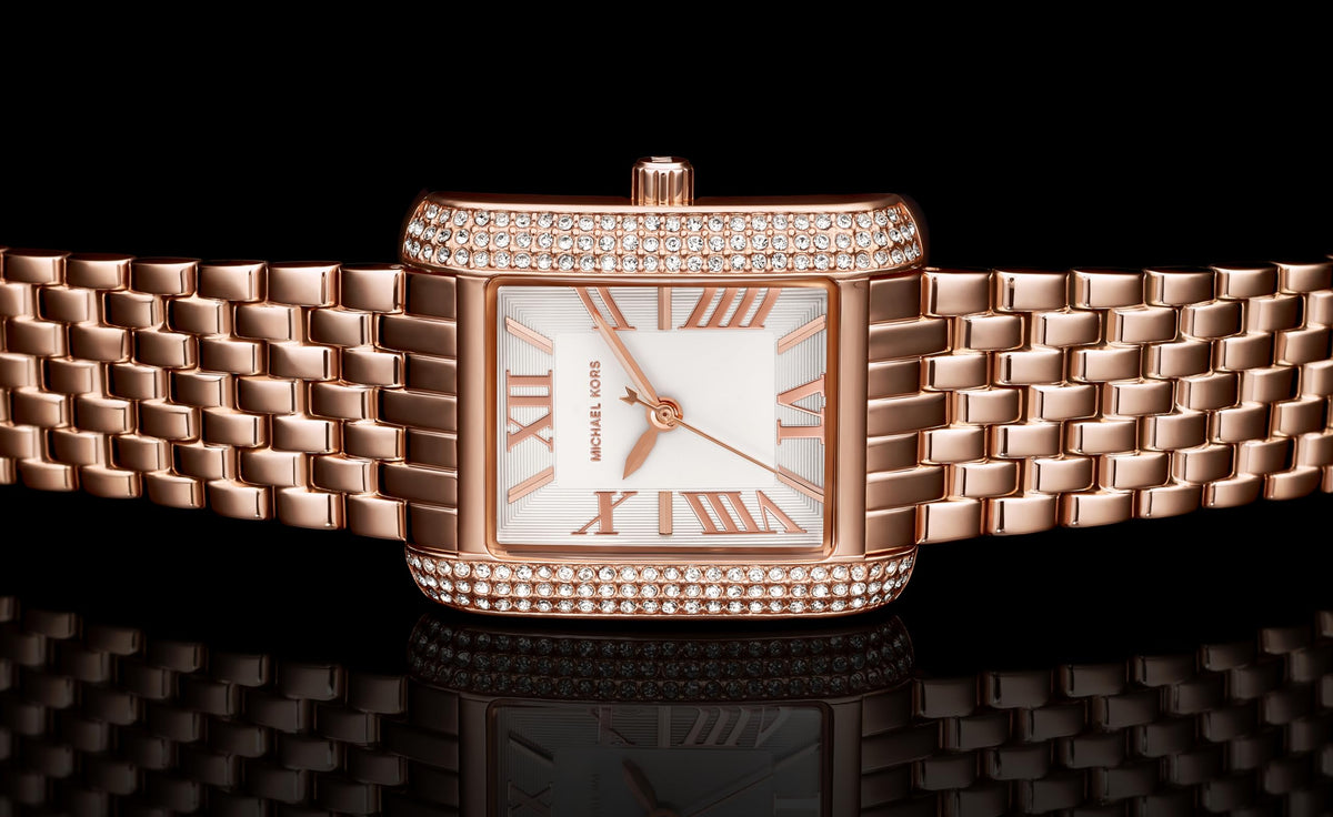  Shop Authentic Michael Kors Emery Three-Hand White Dial Rose Gold Steel Strap Watch for Women - MK4743 - Luxxuri