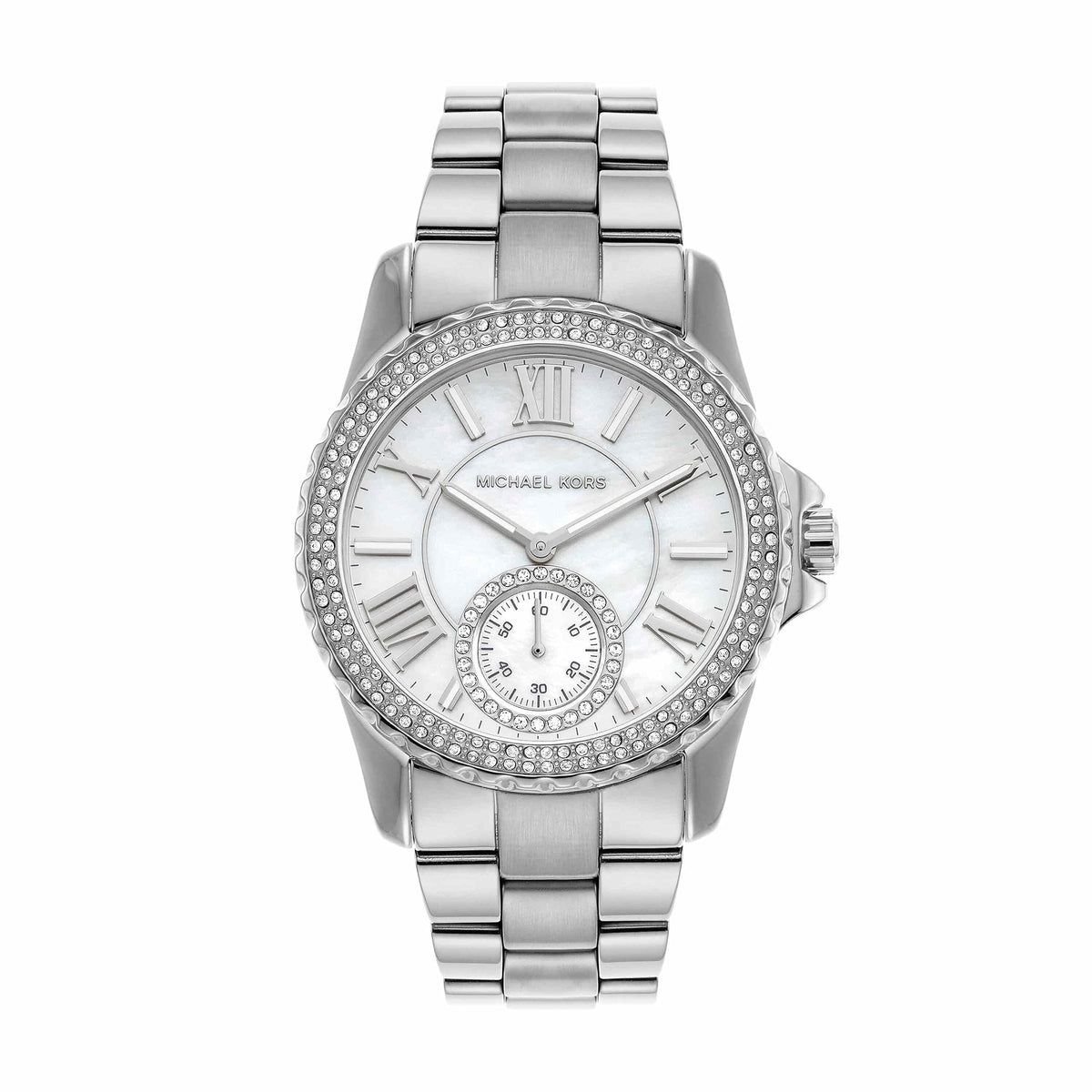  Shop Authentic Michael Kors Everest Three hand Silver Dial Silver Steel Strap Watch For Women - MK7403 - Luxxuri