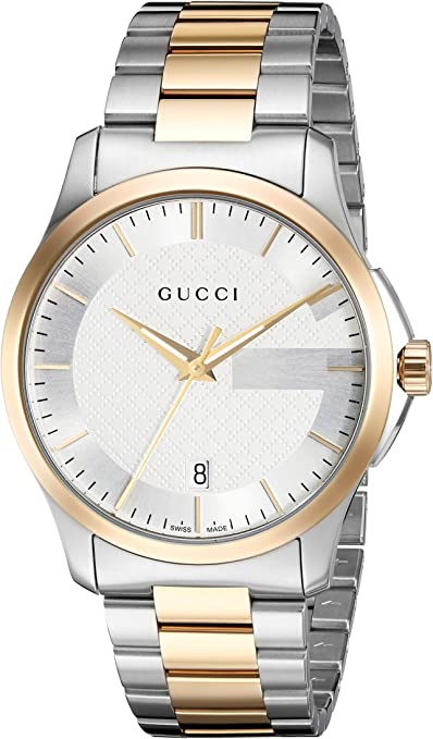  Shop Authentic Gucci G Timeless Silver Dial Two Tone Steel Strap Watch For Men - YA126474 - Luxxuri