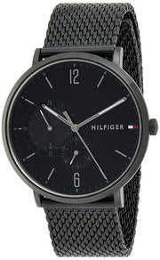  Shop Authentic Tommy Hilfiger Brooklyn Black Dial Black Mesh Bracelet Watch for Men - 1791507 - Luxxuri