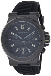  Shop Authentic Michael Kors Dylan Black Dial Black Rubber Strap Watch for Men - MK8152 - Luxxuri