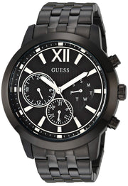  Shop Authentic Guess Horizon Chronograph Black Dial Black Steel Strap Watch For Men - W0379G2 - Luxxuri
