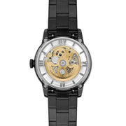  Shop Authentic Fossil Townsman Automatic Skeleton Black Dial Black Steel Strap Watch for Men - ME3197 - Luxxuri