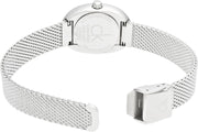  Shop Authentic Calvin Klein Incentive Silver Dial Silver Mesh Bracelet Watch for Women - K3P23126 - Luxxuri