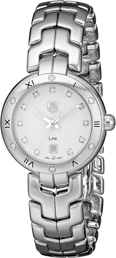  Shop Authentic Tag Heuer Link Diamonds Silver Dial Silver Steel Strap Watch for Women - WAT1413.BA0954 - Luxxuri