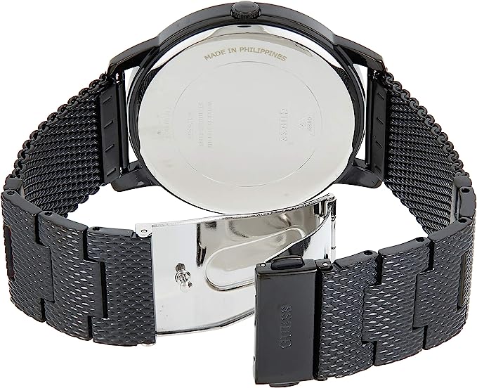  Shop Authentic Guess Richmond Black Dial Black Mesh Bracelet Watch for Men - W1263G3 - Luxxuri