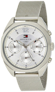  Shop Authentic Tommy Hilfiger Mia Silver Dial Silver Mesh Bracelet Watch for Men - 1781628 - Luxxuri