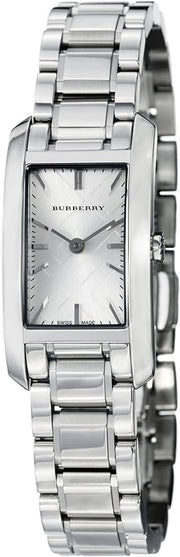  Shop Authentic Burberry Heritage Silver Dial Silver Steel Strap Watch For Women - BU9500 - Luxxuri