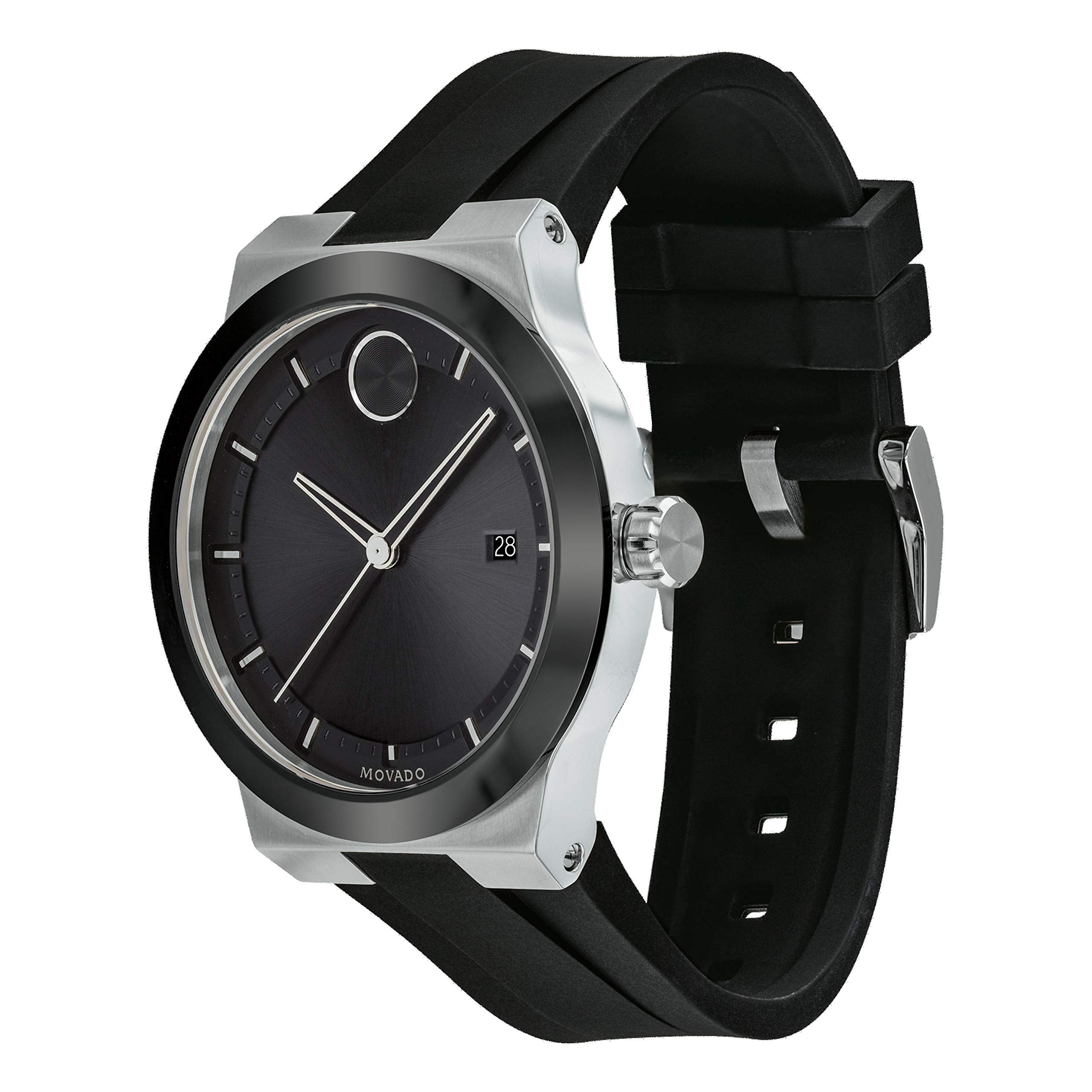  Shop Authentic Movado Bold Fusion Black Dial Black Silicone Strap Watch for Men - 3600624 - Luxxuri