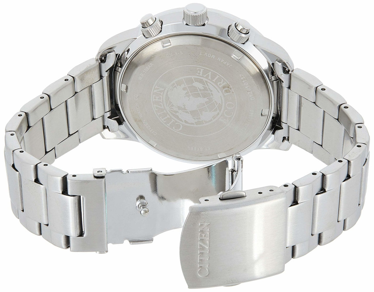  Shop Authentic Citizen Eco Drive Chronograph Blue Dial Silver Stainless Steel Watch For Men - CA0690-88L - Luxxuri