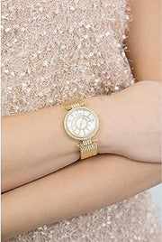  Shop Authentic Guess Muse Crystals White Dial Rose Gold Steel Strap Watch For Women - W1008L2 - Luxxuri