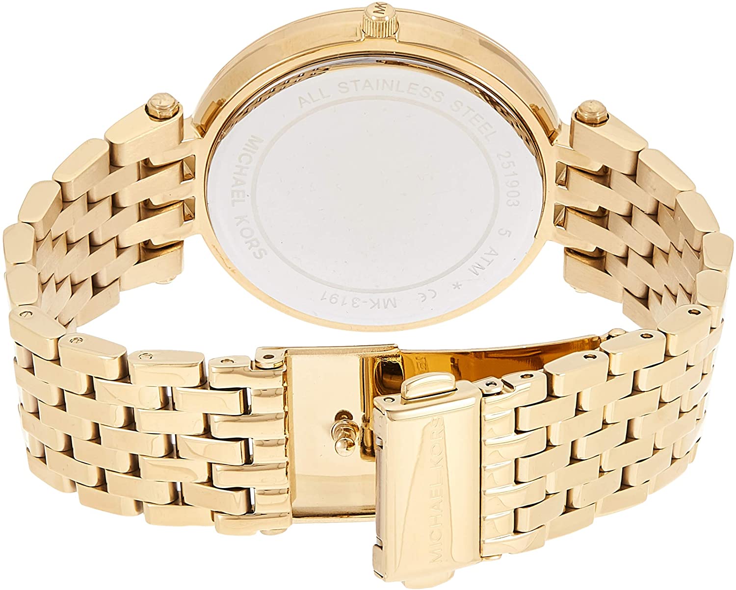  Shop Authentic Michael Kors Darci Silver Dial Gold Stainless Steel Strap Watch for Women - MK3191 - Luxxuri
