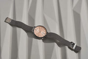  Shop Authentic Fossil Jacqueline Three Hand Pink Dial Silver Mesh Strap Watch for Women - ES5089 - Luxxuri