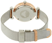  Shop Authentic Emporio Armani Retro Mother of Pearl Dial Silver Mesh Bracelet Watch For Women - AR2067 - Luxxuri