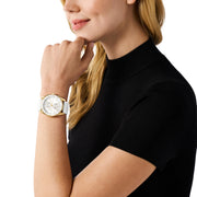  Shop Authentic Michael Kors Hadyn Chronograph White Dial White Rubber Strap Watch for Women - MK7484 - Luxxuri