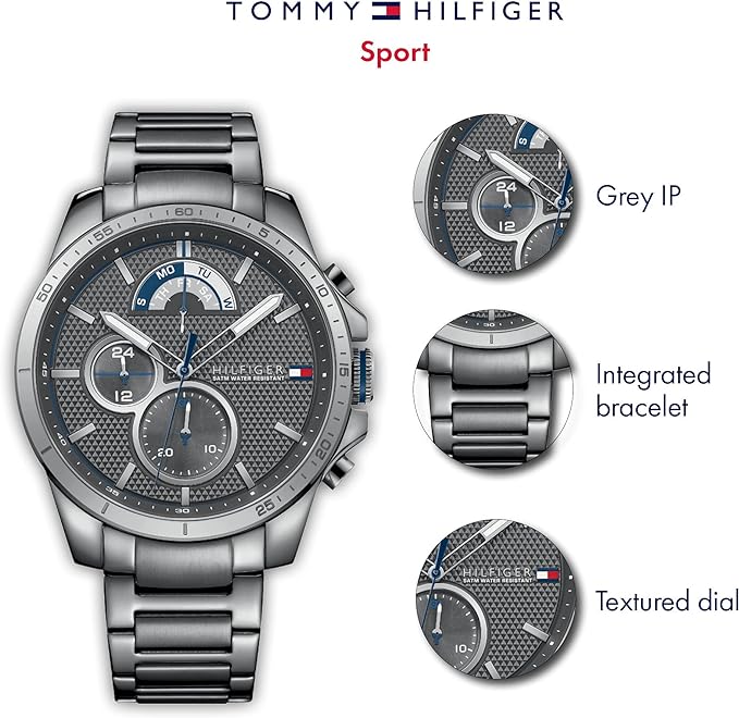  Shop Authentic Tommy Hilfiger Decker Quartz Black Dial Black Steel Strap Watch for Men - 1791347 - Luxxuri