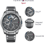  Shop Authentic Tommy Hilfiger Decker Quartz Black Dial Black Steel Strap Watch for Men - 1791347 - Luxxuri