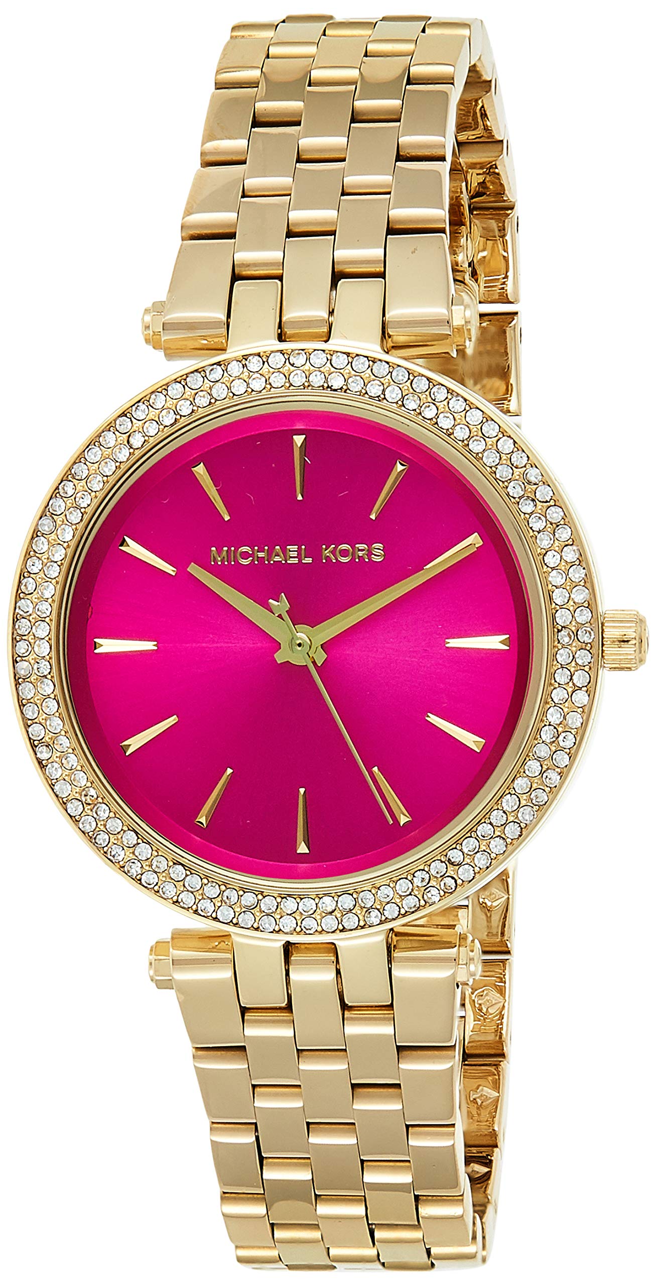  Shop Authentic Michael Kors Darci Pink Dial Gold Steel Strap Watch for Women - MK3444 - Luxxuri