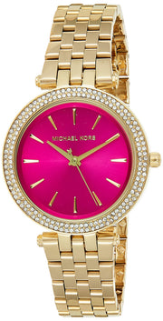  Shop Authentic Michael Kors Darci Pink Dial Gold Steel Strap Watch for Women - MK3444 - Luxxuri