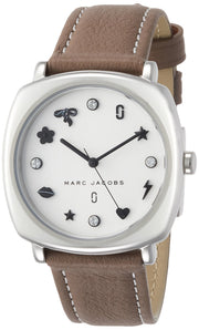 Shop Authentic Marc Jacobs Mandy Silver Dial Brown Leather Strap Watch for Women - MJ1563 - Luxxuri