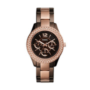  Shop Authentic Fossil Stella Multifunction Brown Dial Two Tone Steel Strap Watch for Women - ES4079 - Luxxuri