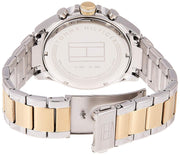  Shop Authentic Tommy Hilfiger Hudson Chronograph White Dial Two Tone Steel Strap Watch For Men - 1791226 - Luxxuri