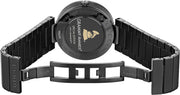  Shop Authentic Gucci Interlocking G Quartz Gold Dial Black Steel Strap Watch For Women - YA133314 - Luxxuri