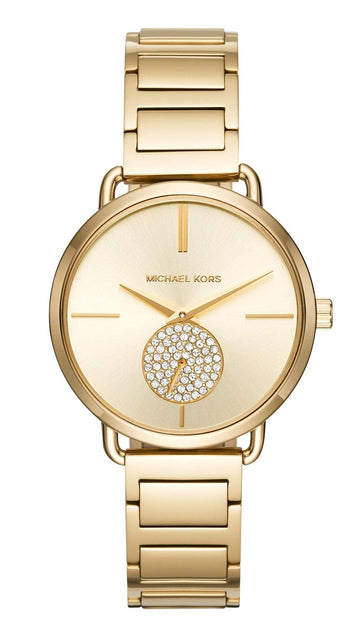  Shop Authentic Michael Kors Portia Gold Dial Gold Steel Strap Watch for Women - MK3639 - Luxxuri