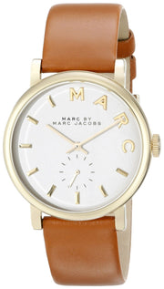  Shop Authentic Marc Jacobs Baker White Dial Brown Leather Strap Watch for Womern - MBM1316 - Luxxuri