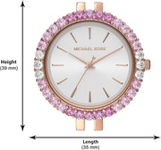  Shop Authentic Michael Kors Darci Pave Silver Dial Rose Gold Steel Strap Watch For Women - MK4517 - Luxxuri