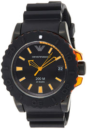  Shop Authentic Emporio Armani Sportivo Quartz Black Dial Black Silicone Strap Watch For Men - AR5969 - Luxxuri