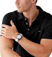  Shop Authentic Michael Kors Maritime Analog White Dial White Silicone Strap Watch for Men - MK9159 - Luxxuri