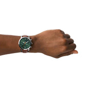  Shop Authentic Fossil Neutra Chronograph Green Dial Brown Leather Strap Watch for Men - FS5735 - Luxxuri
