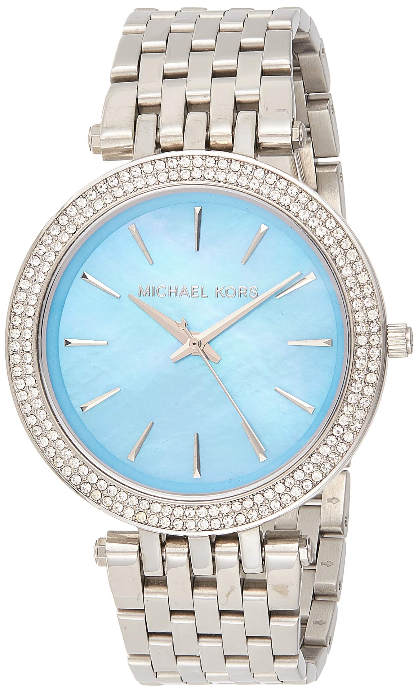  Shop Authentic Michael Kors Darci Mother of Pearl Blue  Dial Silver Steel Strap Watch for Women - MK3515 - Luxxuri