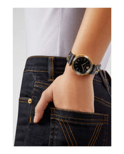  Shop Authentic Versace V-Twist Black Dial Black Leather Strap Watch for Women - VELS00619 - Luxxuri