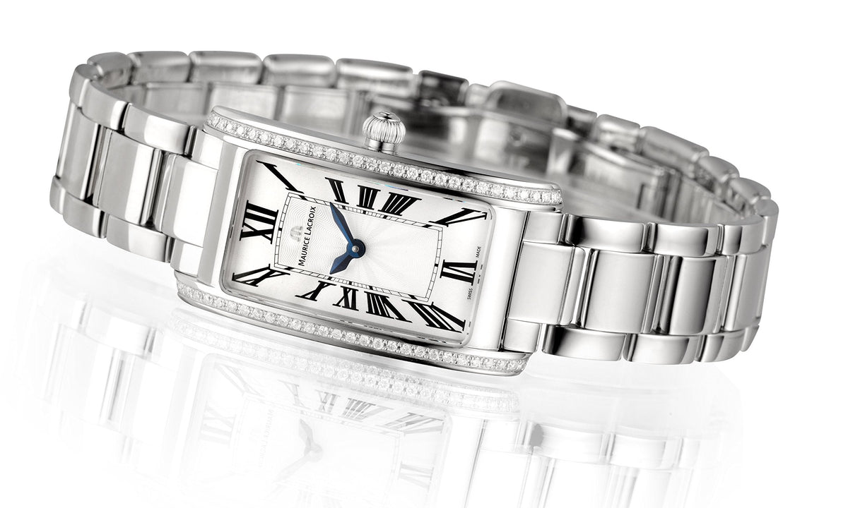  Shop Authentic Maurice Lacroix Fiaba Diamonds White Dial Silver Steel Strap Watch for Women - FA2164-SD532-118 - Luxxuri