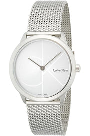  Shop Authentic Calvin Klein Minimal Silver Dial Silver Mesh Bracelet Watch for Men - K3M211Y6 - Luxxuri