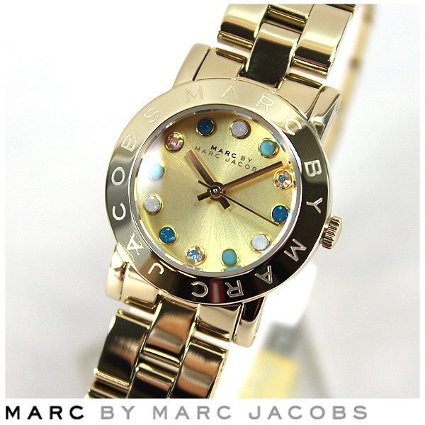  Shop Authentic Marc Jacobs Amy Dexter Gold Dial Gold Steel Strap Watch for Women - MBM3218 - Luxxuri