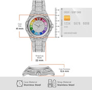 Shop Authentic Michael Kors Raquel Three-Hand Crystals Silver Dial Silver Steel Strap Watch For Women - MK7365LE - Luxxuri