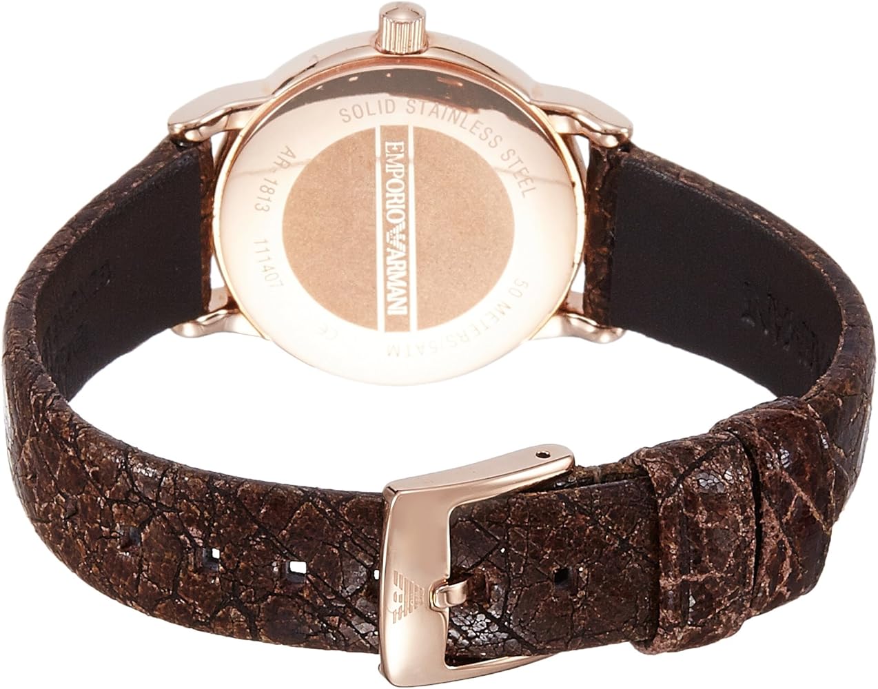  Shop Authentic Emporio Armani Classic Analog Grey Dial Brown Leather Strap Watch For Men - AR1813 - Luxxuri