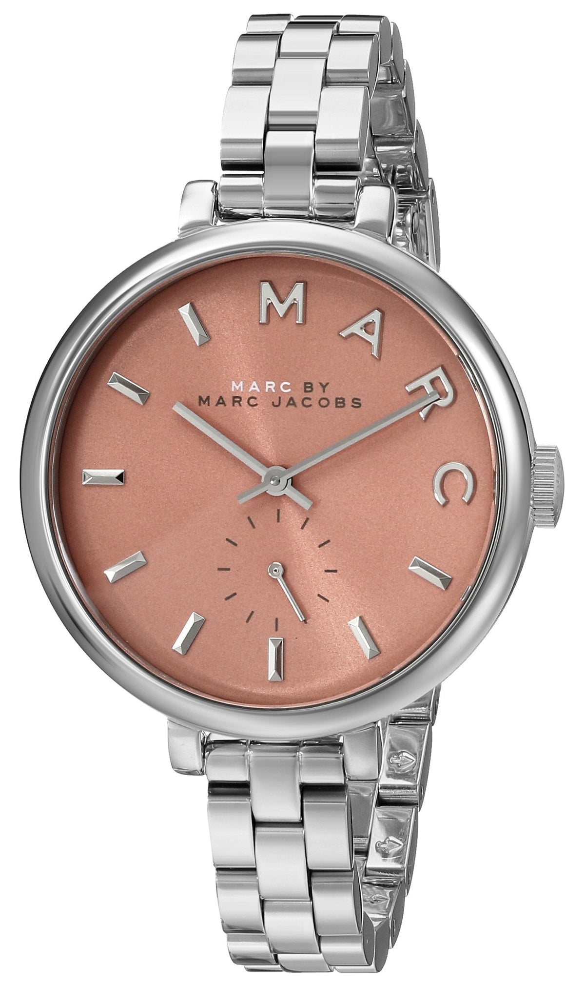  Shop Authentic Marc Jacobs Sally Orange Dial Silver Steel Strap Watch for Women - MBM3365 - Luxxuri