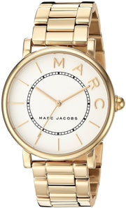  Shop Authentic Marc Jacobs Roxy White Dial Gold Steel Strap Watch for Women - MJ3522 - Luxxuri