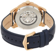  Shop Authentic Fossil Grant Automatic Skeleton Blue Dial Blue Leather Strap Watch for Men - ME3102 - Luxxuri