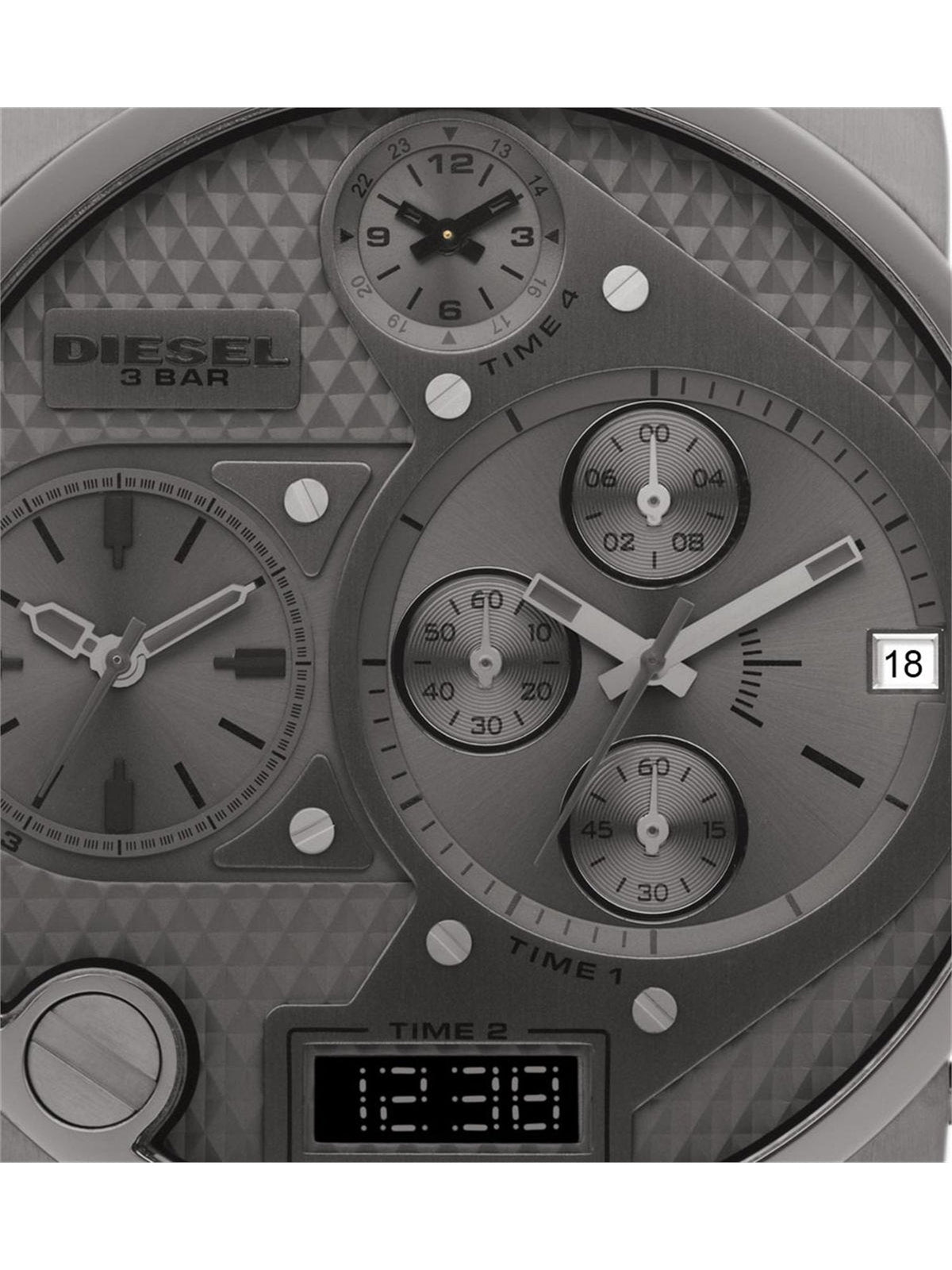  Shop Authentic Diesel Mr Daddy 1.0 Gray Dial Gray Stainless Steel Watch For Men - DZ7247 - Luxxuri