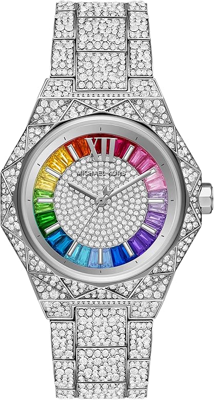  Shop Authentic Michael Kors Raquel Three-Hand Crystals Silver Dial Silver Steel Strap Watch For Women - MK7365LE - Luxxuri