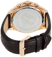  Shop Authentic Tommy Hilfiger Luke Quartz White Dial Brown Leather Strap Watch for Men - 1791118 - Luxxuri