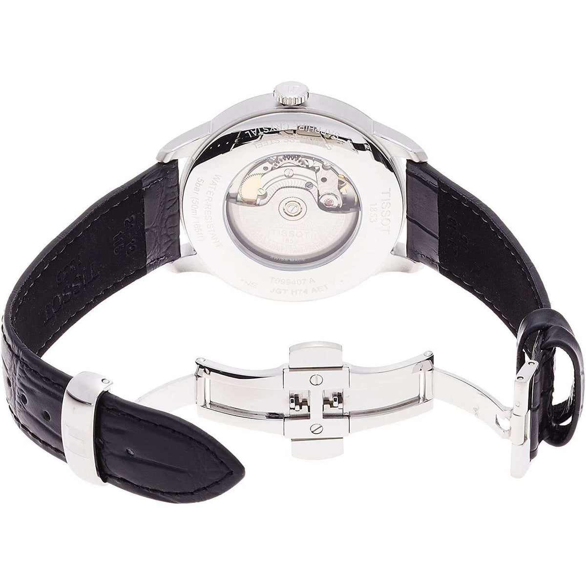  Shop Authentic Tissot Chemin Des Tourelles Powermatic 80 Black Dial Black Leather Strap Watch For Men - T099.407.16.058.00 - Luxxuri
