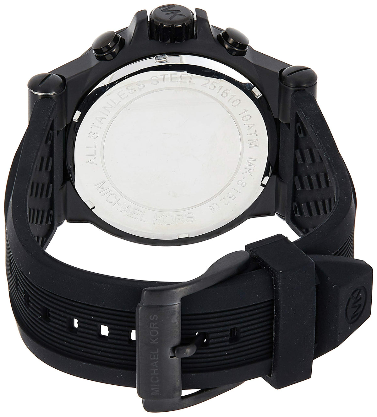  Shop Authentic Michael Kors Dylan Black Dial Black Rubber Strap Watch for Men - MK8152 - Luxxuri