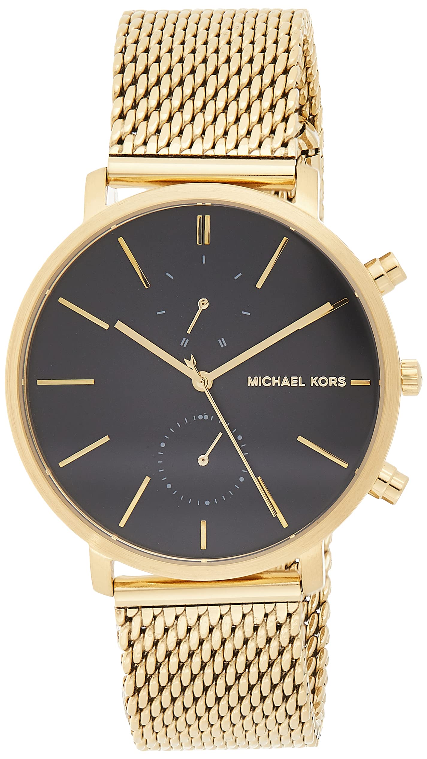  Shop Authentic Michael Kors Jaryn Black Dial Gold Steel Strap Watch for Men - MK8503 - Luxxuri