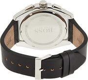  Shop Authentic Hugo Boss Aero Chronograph Black Dial Black Leather Strap Watch for Men - 1513770 - Luxxuri